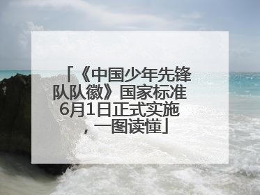 《中国少年先锋队队徽》国家标准6月1日正式实施，一图读懂