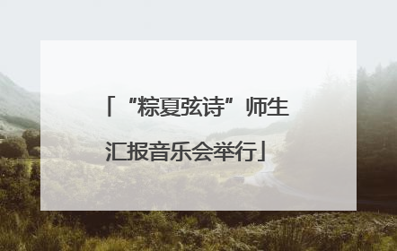 “粽夏弦诗”师生汇报音乐会举行