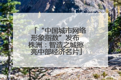 “中国城市网络形象指数”发布 株洲：智造之城擦亮中部经济名片