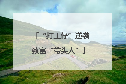 “打工仔”逆袭致富“带头人”