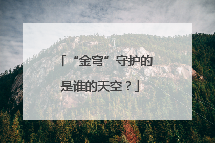 “金穹”守护的是谁的天空？