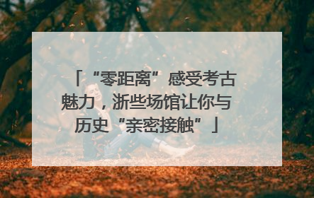 “零距离”感受考古魅力，浙些场馆让你与历史“亲密接触”