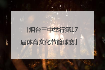 烟台三中举行第17届体育文化节篮球赛