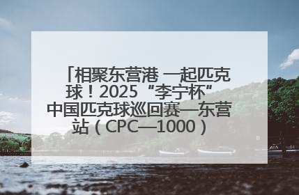 相聚东营港 一起匹克球！2025“李宁杯”中国匹克球巡回赛—东营站（CPC—1000）暨“好运山东”黄河口匹克球公开赛落幕