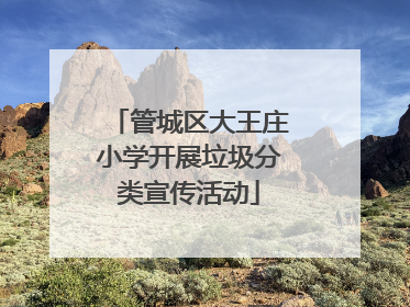管城区大王庄小学开展垃圾分类宣传活动
