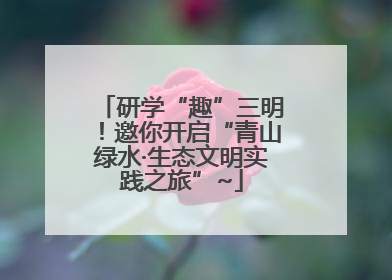 研学“趣”三明！邀你开启“青山绿水·生态文明实践之旅”~