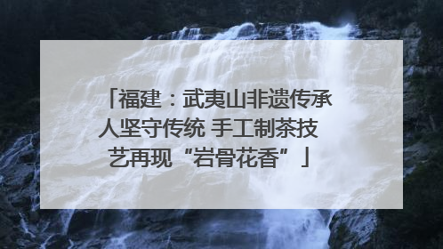 福建：武夷山非遗传承人坚守传统 手工制茶技艺再现“岩骨花香”