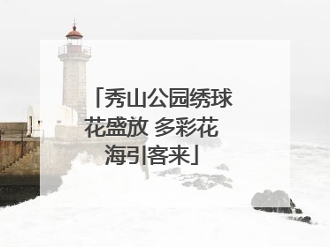 秀山公园绣球花盛放 多彩花海引客来