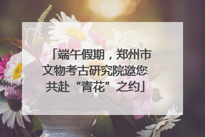 端午假期，郑州市文物考古研究院邀您共赴“青花”之约