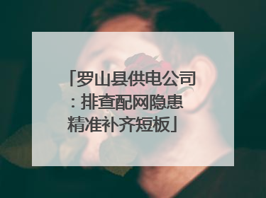 罗山县供电公司：排查配网隐患 精准补齐短板