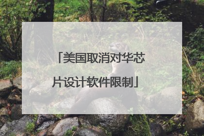 美国取消对华芯片设计软件限制