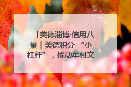 美德淄博·信用八景｜美德积分 “小杠杆”，撬动牟村文明 “大能量”