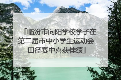 临汾市向阳学校学子在第二届市中小学生运动会田径赛中喜获佳绩