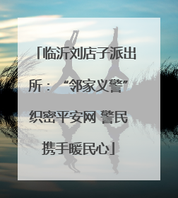 临沂刘店子派出所：“邻家义警”织密平安网 警民携手暖民心