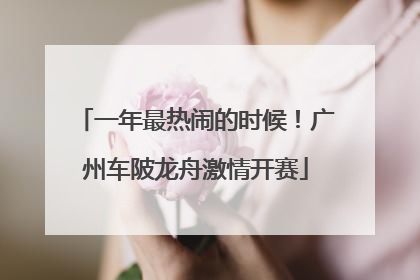 一年最热闹的时候！广州车陂龙舟激情开赛
