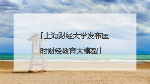 上海财经大学发布匡时财经教育大模型