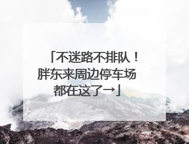 不迷路不排队！胖东来周边停车场都在这了→