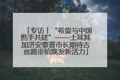 专访丨“希望与中国携手共建”——土耳其加济安泰普市长期待古丝路重镇焕发新活力