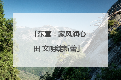 东营：家风润心田 文明绽新蕾