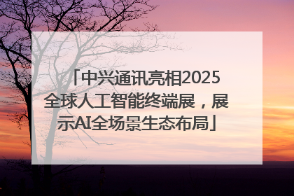 中兴通讯亮相2025全球人工智能终端展，展示AI全场景生态布局