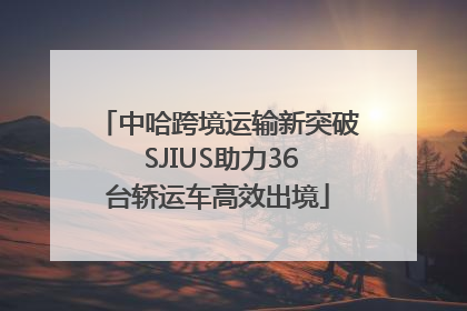 中哈跨境运输新突破 SJIUS助力36台轿运车高效出境