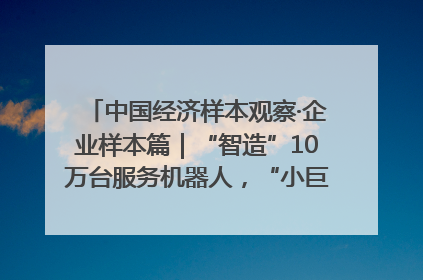 中国经济样本观察·企业样本篇｜“智造”10万台服务机器人，“小巨人”擎朗有大梦想