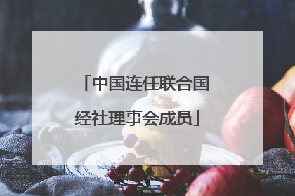 中国连任联合国经社理事会成员