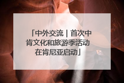 中外交流｜首次中肯文化和旅游季活动在肯尼亚启动