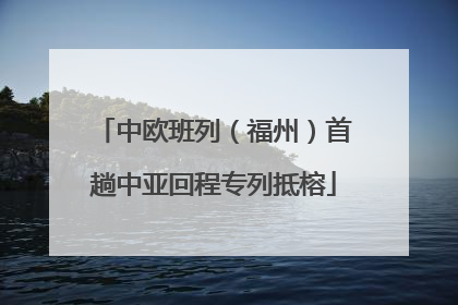 中欧班列（福州）首趟中亚回程专列抵榕