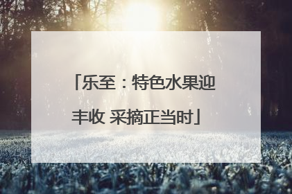 乐至：特色水果迎丰收 采摘正当时
