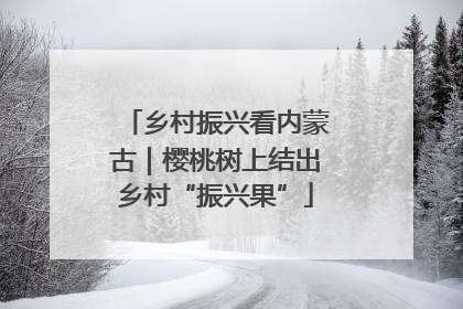 乡村振兴看内蒙古｜樱桃树上结出乡村“振兴果”