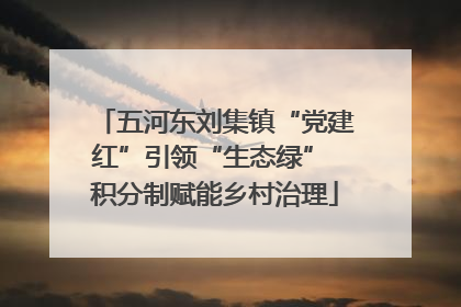 五河东刘集镇“党建红”引领“生态绿” 积分制赋能乡村治理