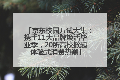 京东校园万试大集：携手11大品牌焕活毕业季，20所高校掀起体验式消费热潮