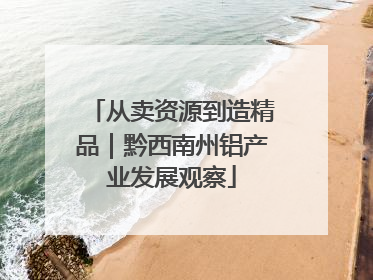 从卖资源到造精品｜黔西南州铝产业发展观察