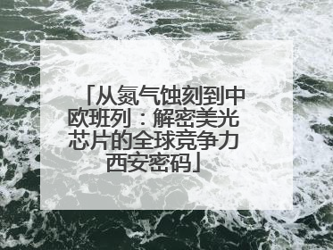 从氮气蚀刻到中欧班列：解密美光芯片的全球竞争力西安密码