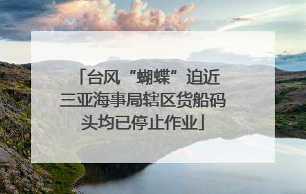 台风“蝴蝶”迫近 三亚海事局辖区货船码头均已停止作业