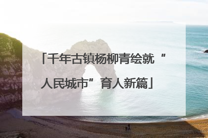 千年古镇杨柳青绘就“人民城市”育人新篇