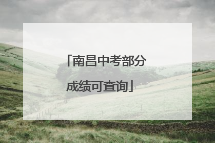 南昌中考部分成绩可查询