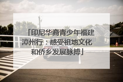 印尼华裔青少年福建漳州行：感受祖地文化和侨乡发展脉搏