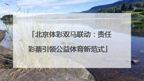 北京体彩双马联动：责任彩票引领公益体育新范式