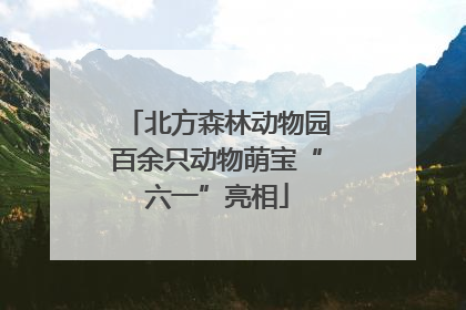 北方森林动物园百余只动物萌宝“六一”亮相