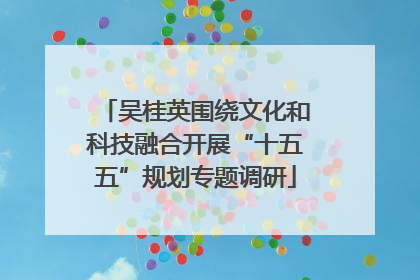 吴桂英围绕文化和科技融合开展“十五五”规划专题调研