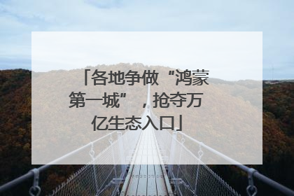 各地争做“鸿蒙第一城”，抢夺万亿生态入口