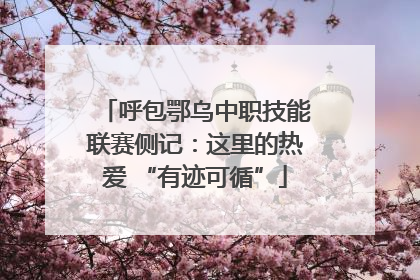 呼包鄂乌中职技能联赛侧记：这里的热爱 “有迹可循”