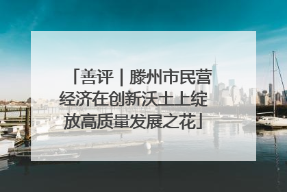 善评｜滕州市民营经济在创新沃土上绽放高质量发展之花