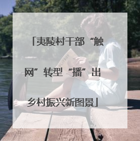 夷陵村干部“触网”转型“播”出乡村振兴新图景