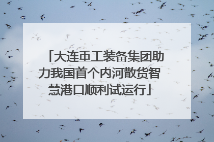 大连重工装备集团助力我国首个内河散货智慧港口顺利试运行