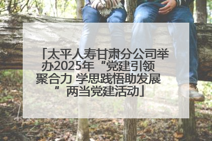 太平人寿甘肃分公司举办2025年“党建引领聚合力 学思践悟助发展”两当党建活动