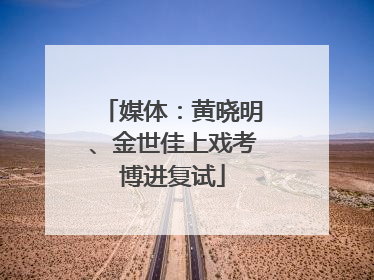 媒体：黄晓明、金世佳上戏考博进复试