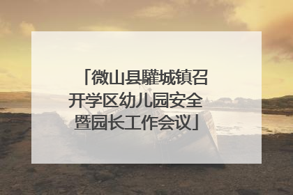 微山县驩城镇召开学区幼儿园安全暨园长工作会议